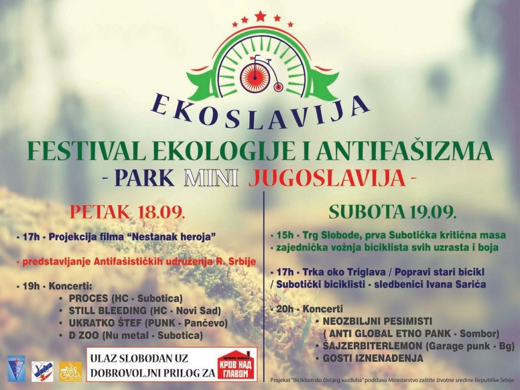 Prvi festival ekologije i antifašizma „Ekoslavija“ u petak i subotu u parku Mini Jugoslavije