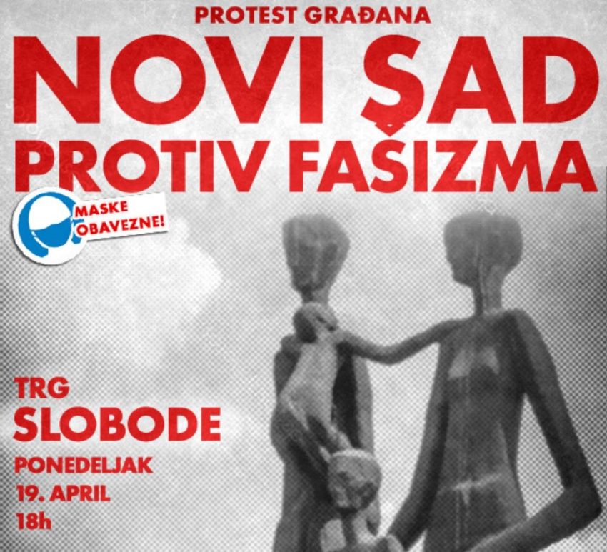 U ponedeljak protest građana “Novi Sad protiv fašizma”