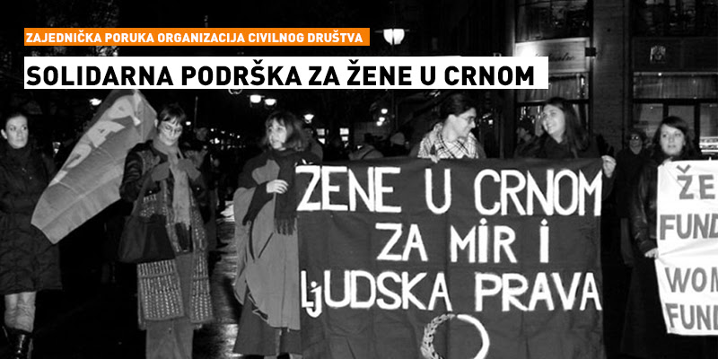 Zajedničko saopštenje organizacija civilnog društva u Srbiji: Solidarnom podrškom protiv napada na Žene u crnom